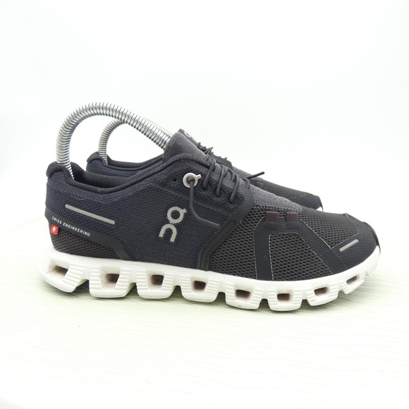On Running Cloud 5 59.98904 Women's 6.5 Athletic Shoes Black White Sneakers - Picture 3 of 9